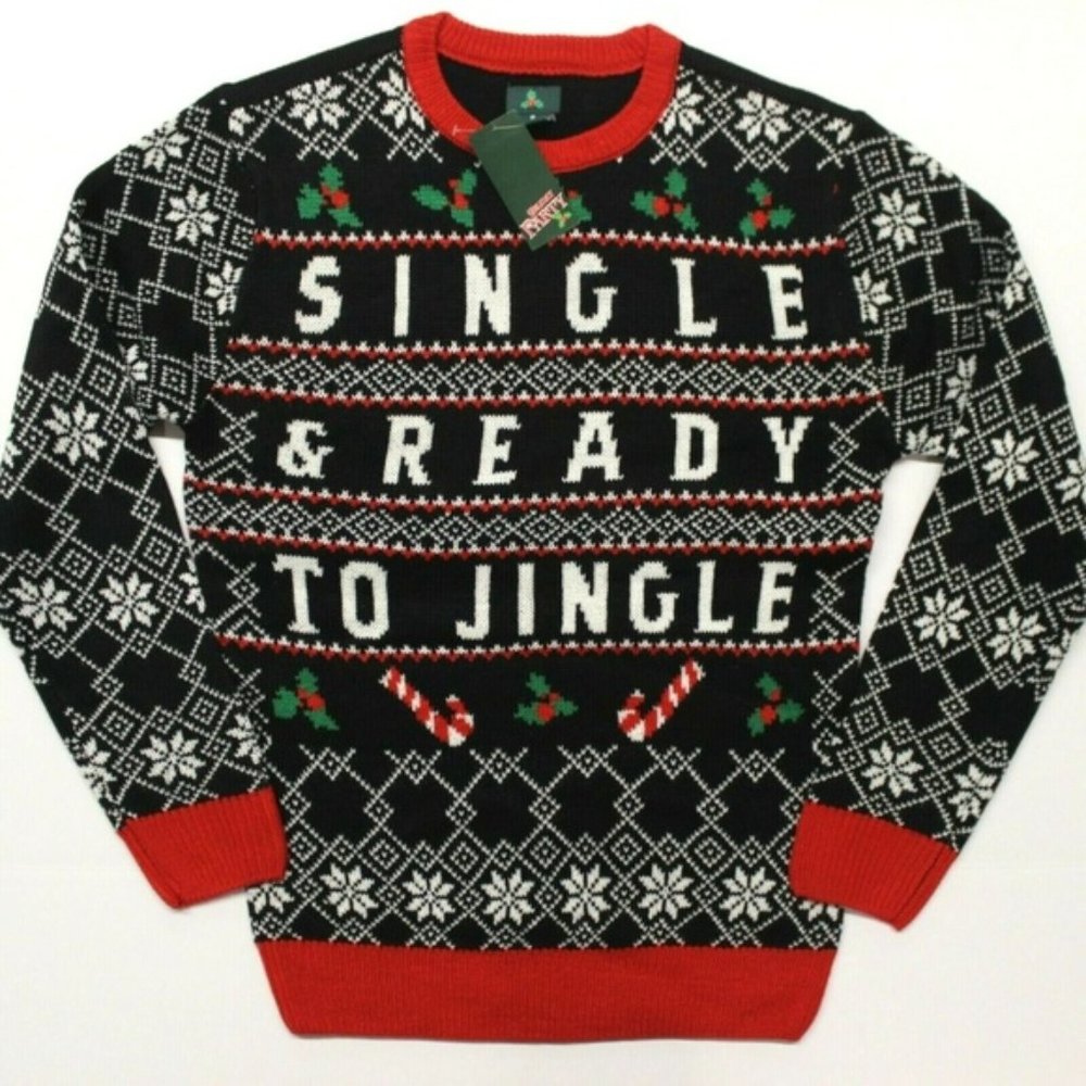 Holiday Party "Single & Ready To Jingle" Sweater
